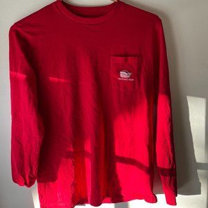 Red vineyard vines Santa long sleeve